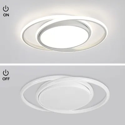 Produktbild von LED Deckenlampe Kinderzimmer 54W Weiß Deckenleuchte Dimmbar Mit Fernbedienung Einstellbar Farbtemperatur 3000-6500K für Schlafzimmer Ø52CM