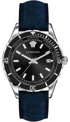 Produktbild von Versace Hellenyium Herrenuhr silber schwarz