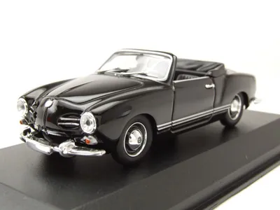 Produktbild von Minichamps 1:43 VOLKSWAGEN KARMANN GHIA CABRIOLET - 1955 - BLACK