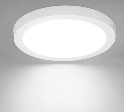 Zdjęcie produktu dla Lampa LED do łazienki – nowoczesna okrągła lampa LED, Ø 23 cm, 18 W, 5000 K, biała, wodoodporna, IP44
