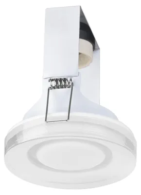 Immagine prodotto di Lampada da soffitto a incasso, diametro 90 mm, per lampadina GU10, colore bianco, con diffusore in vetro