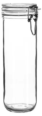 Vorratsdose mit Drahtverschluss, luftdicht, 1360 ml, transparent