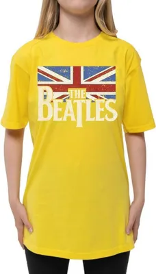 Image de The Beatles - T-Shirt Logo pour enfants RO1630 (146-152) (Jaune)