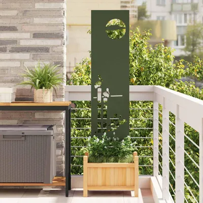 Obrázok produktu pre Maison Exclusive – Záhradná clona olivovo zelená 32 x 140 cm