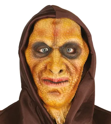 Produktbild von Eidechsenmann Maske mit Kapuze für Erwachsene