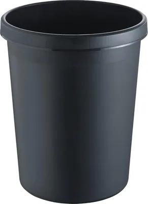 Produktbild von Kunststoff-Mülltonne 45 Liter mit Greifrand - schwarz für Mülltrennung