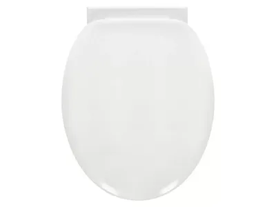 Produktbild von Toilettensitz Miami, mit Absenkautomatik, Kunststoff, weiß, 37,7 x 48 cm