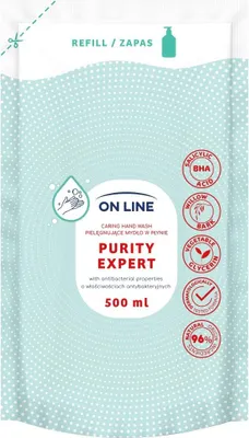 Produktbild von On Line Flüssigseife 2in1 Purity Expert Nachfüllpackung 500 ml