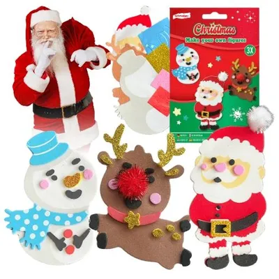 Produktbild von Artmaker Kreativset Weihnachtsfiguren Zum Basteln 3 Stück