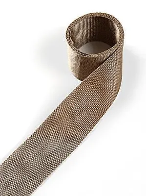 PP-Gurtband 20 mm x 12 m, beige-grau, Polypropylen, reißfest