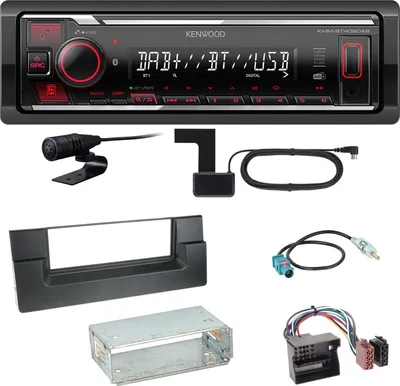 Produktbild von Kenwood KMM-BT408DAB Bluetooth Digitalradio Einbauset für BMW 5er E39 ab 10/2000