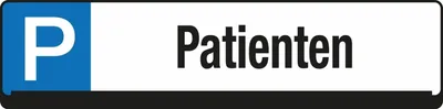 Produktbild von EICHNER Parkplatzschild 9219-00275 Patienten