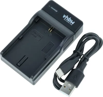 Produktbild von vhbw USB-C Ladegerät kompatibel mit Canon XC10, WFT-E5, WFT-E7, XC15 Kamera - Ladeschale + USB-C Kabel Ladeanzeige