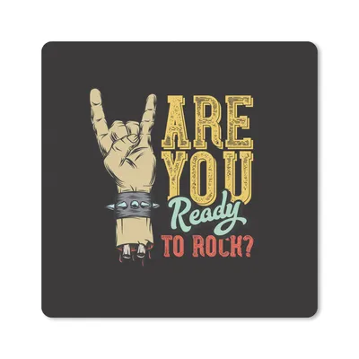 Produktbild von MuchoWow® Mauspad Mousepad Armband - Rock - Vintage 20x20 cm - Mousepads - Maus Mat - Pad - Mausunterlage - Desk Mat - Bureauartikeln