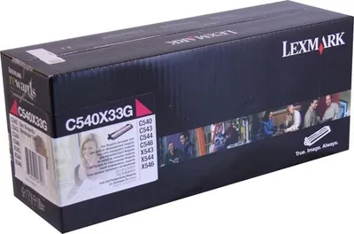 Zdjęcie produktu dla Lexmark C540X33G, 30000 stron(y), Laser, Purpurowy, C540, C543, C544, X543, X544, 850 g, 182 szt.