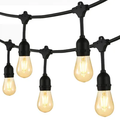 Zdjęcie produktu dla JUMI Girlanda świetlna ogrodowa 5 x żarówka LED łańcuch na balkon do ogrodu 4 M