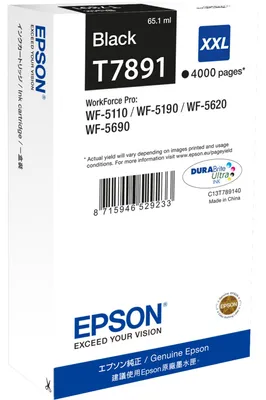 Produktbild von Epson DURABrite Ultra Ink XXL Tintenpatrone schwarz     T 7891