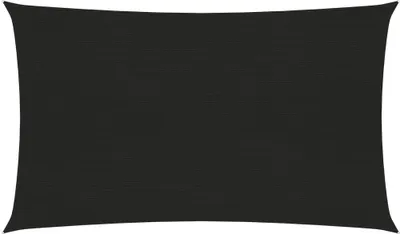 Produktbild von Sonnensegel 160 g/m² Schwarz 2x5 m HDPE