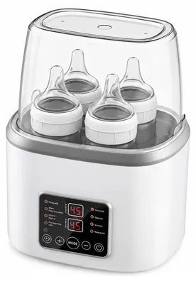Produktbild von Babyflaschen Sterilisator und Wärmer 8 in 1, Dampfsterilisator für Babyflaschen mit Temperaturkontrolle, 100°C Desinfektion und Abschaltautomatik