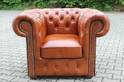 Obrázek produktu pro Křeslo Chesterfield, pohovka, celokožené, 1místné, televizní, lounge, relaxační křeslo,