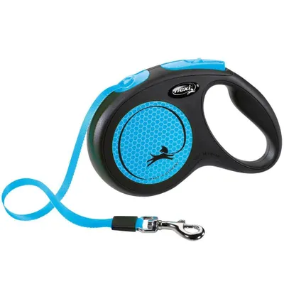 Produktbild von Flexi "NEW NEON" : Neon-Blau Hundegewicht max: 15 kg S - 5m Farbe: Neon-Blau Inhalt: Hundegewicht max: 15 kg Größe: S - 5m