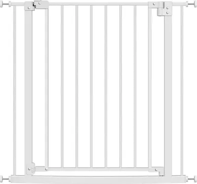 Produktbild von WOLTU Treppenschutzgitter, Türschutzgitter, 75-87 cm, beidseitig schwenkbar : Weiß Farbe: Weiß