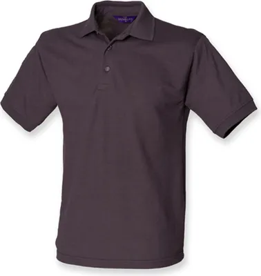 Produktbild von Henbury H400 | Herren  65/35 Classic Piqué Polo Shirt - Farbe: Dark Grey (Solid) - Größe: XXL