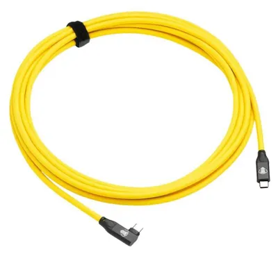 Produktbild von Cobra Tether 90º 5 M Usb-c Auf Usb-c Kabel Gelb Gelb One Size