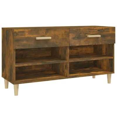 Produktbild von Schuhschrank Räuchereiche 102x35x55 cm Holzwerkstoff