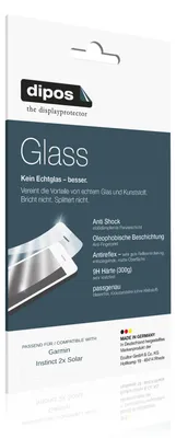 Obrázek produktu pro 2x ochranná fólie pro Garmin Instinct 2x Solar matt - Anti-Shock 9H fólie dipos Glass plastové sklo