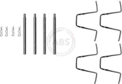 Produktbild von A.B.S. 1010Q Zubehörsatz Scheibenbremsbelag Vorne passend für MERCEDES-BENZ S-Klasse Limousine (W126) SL (R107) S-Klasse Coupe (C126) SL Coupe (C107)