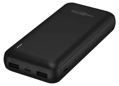 Obrázek produktu pro ANSMANN mobilní akumulátor PB212 20 000 mAh černý