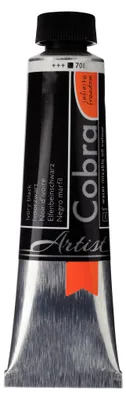 Produktbild von Cobra Artist Wassermischbare Ölfarbe Tube 40 ml Elfenbeinschwarz 701