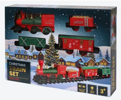 Immagine prodotto di Set di treni natalizi con luci e suoni - Deluxe