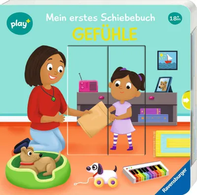 Image de Ravensburger Play+ Mein erstes Schiebebuch: Gefühle, Baby-Buch ab 18 Monate