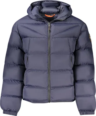 Produktbild von Nachhaltige Herrenjacke mit Kapuze und Taschen in Blau - Relaxed Fit