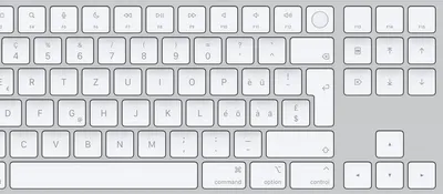 Immagine prodotto di Apple Magic, con cavo e senza fili, USB + Bluetooth, tastiera QWERTZ, bianco