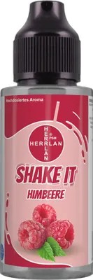 Produktbild von SHAKE-IT Himbeer-Aroma, hochdosiertes Lebensmittelaroma in der praktischen Schüttelflasche I HERRLAN - Qualität