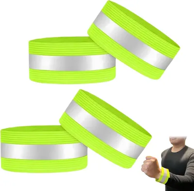 Produktbild von Reflektierende Armbänder – Set mit 4 Stück – Elastisch