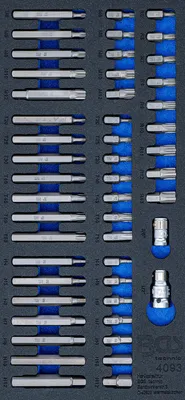 Produktbild von BGS 4093 1/3 Werkstattwageneinlage: Kombi-Bit-Set, 49-tlg.