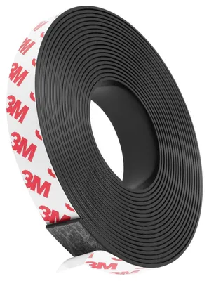 Obrázok produktu pre Samolepiaci magnetický pásik, 2 metre, určený na sieťky proti hmyzu, dá sa strihať, rozmery 15 mm x 1,5 mm