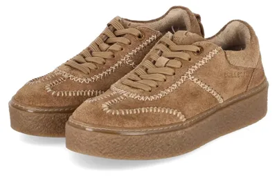 Productafbeelding van Bullboxer dames plateau sneaker, bruin, leer, maat: 38