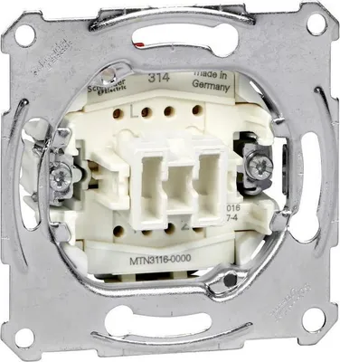 Image de Merten MEG3116-0000 Interrupteur inverseur/d'arrêt unipolaire