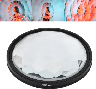 Obrázek produktu pro Filtr Kaleidoskop pro fotoaparáty, vysoká propustnost světla, optické efekty skleněných čoček, 58 mm