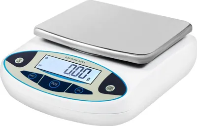 Obrázek produktu pro Analytická váha, laboratorní váha s přesností 5000 g x 0,01 g, vysoce přesná elektronická analytická váha, 13 jednotek převodu, funkce počítání, LCD displej, pro laboratoře, univerzity, klenotnictví (5000 g, 0,01 g)