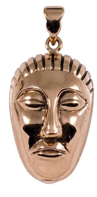 Produktbild von Maskenamulett Gott Maske Bronze Anhänger Schmuck Kelten celtic