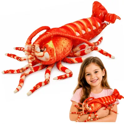 Obrázek produktu pro Velká plyšová hračka, kreveta, mořské zvíře, 55 cm