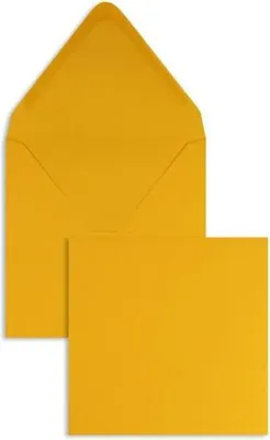 Produktbild von Briefumschläge 140x140mm 120g/qm gummiert VE=100 Stück zartorange