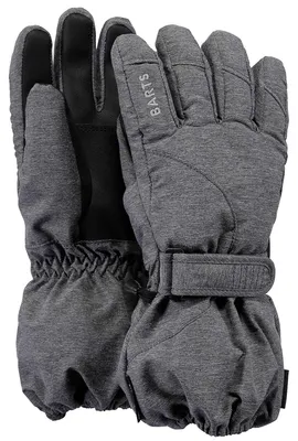 Image de Gants pour enfants Barts - Tec Gloves, gants, fermeture velcro, logo, gris uni 5