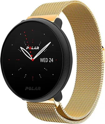 Produktbild von Strap-it Milanese Armband - Kompatibel mit Polar Ignite 2Armband Ersatzarmband Edelstahl Armband mit Magnetverschluss Sportuhr zubehör für smartwatch 20mm Armband Gold